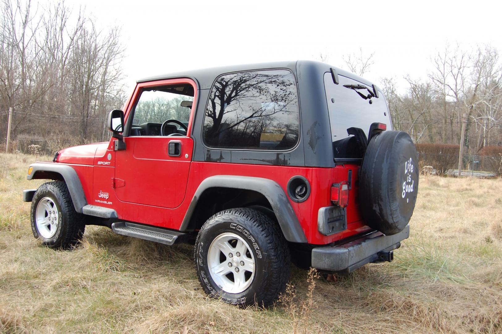 2004 RED /Grey Jeep Wrangler (1J4FA49S24P) with an 4.0 Liter 6 cylinder engine, Automatic transmission, located at 6528 Lower York Road, New Hope, PA, 18938, (215) 862-9555, 40.358707, -74.977882 - Very clean, great running 2004 Jeep Wrangler Sport.... 4 Wheel drive, 4.0 Liter in line 6 cylinder engine, automatic transmission, tilt wheel, dual front air bags, AC/Heat, Kenwood AM/FM/CD/USB/Aux/BT head unit, 15 " Alloy wheels, 4 Good Cooper Discoverer A/T tires, Hi Intensity headlamps, 2/24 Pa. - Photo#5